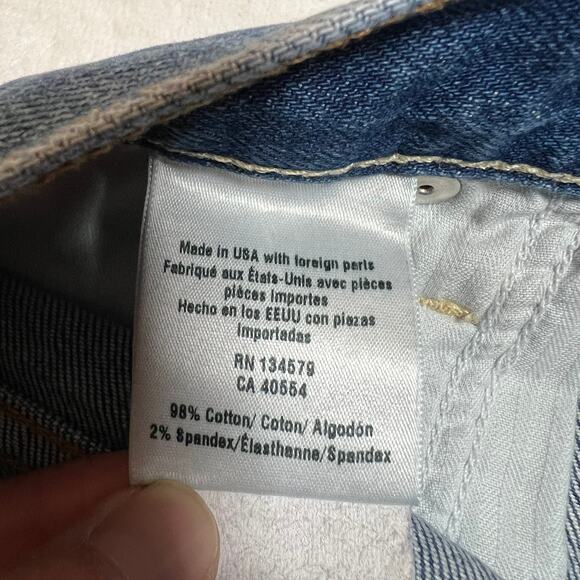 Sundry Mid Rise LO/VE Exposed Pocket Denim Shorts Size 26 Festival Vacation - Picture 8 of 13